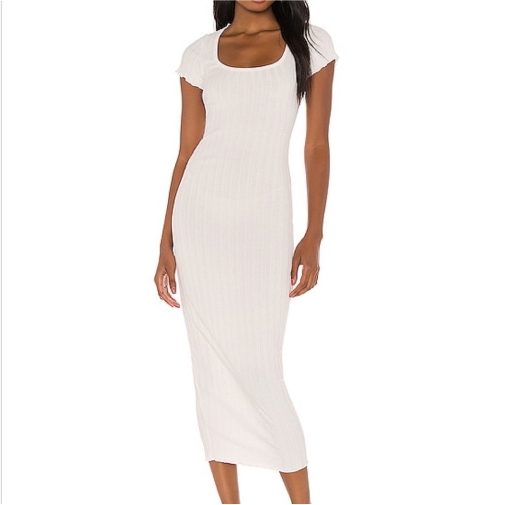 Privacy please White Midi Dress